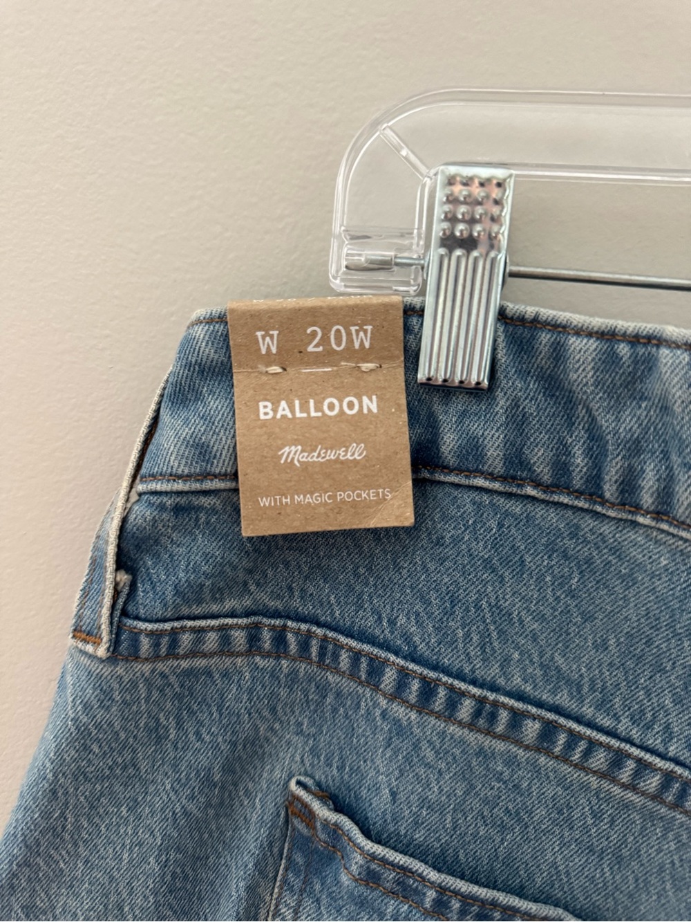 Madewell Light Blue Balloon Jean New Classic - Picture 6 of 8